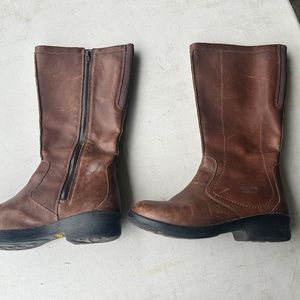 KEEN Tyretread Waterproof, Insulated, Mid Calf Tall Riding Boots Brown